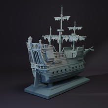 Load image into Gallery viewer, Pirate Ship - Pirates vs Sailors Nightmare at Sea - Tabletop Terrain - Terrain Wargaming D&amp;D DnD