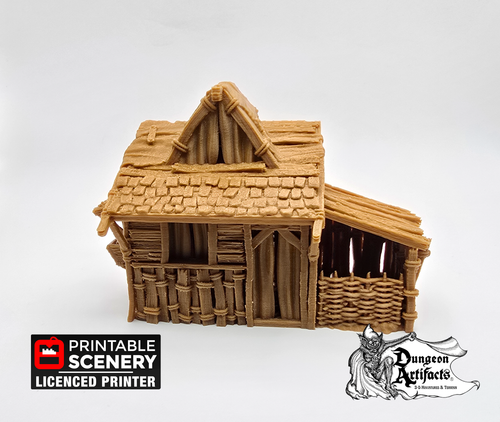 Small Shanty - King and Country - Printable Scenery Terrain Wargaming D&D DnD 10mm 15mm 20mm 25mm 28mm 32mm 40mm 54mm
