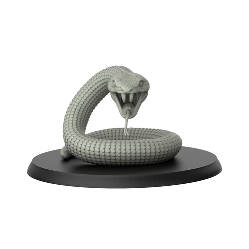 Snake - Reptiles - 3D IP Studios - Terrain Wargaming D&D DnD 28mm 32mm 40mm 54mm 75mm 100mm 125mm