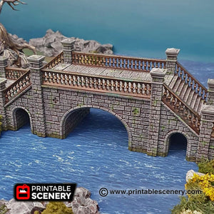 Arcanist Stone Bridge  - Shadowfey - Printable Scenery Terrain Wargaming D&D DnD