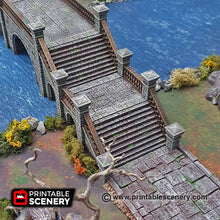 Load image into Gallery viewer, Arcanist Stone Bridge  - Shadowfey - Printable Scenery Terrain Wargaming D&amp;D DnD