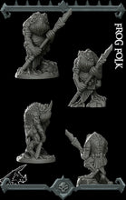 Load image into Gallery viewer, Frog Folk - Rocket Pig Wargaming D&amp;D DnD
