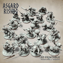 Load image into Gallery viewer, Goblin Minions Army Polearm Modular Set - Asgard Rising Miniatures - Wargaming D&amp;D DnD