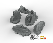 Load image into Gallery viewer, Acid Melted Stones - Fantastic Plants and Rocks Vol. 2 - Print Your Monsters - Wargaming D&amp;D DnD