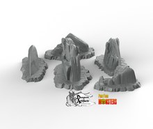 Load image into Gallery viewer, Acid Melted Stones - Fantastic Plants and Rocks Vol. 2 - Print Your Monsters - Wargaming D&amp;D DnD