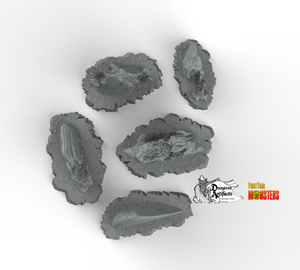 Acid Melted Stones - Fantastic Plants and Rocks Vol. 2 - Print Your Monsters - Wargaming D&D DnD