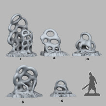 Load image into Gallery viewer, Agressive Shapeless Mushrooms - Fantastic Plants and Rocks Vol. 3 - Print Your Monsters - Wargaming D&amp;D DnD