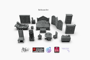 Dracul's Manor Complete Furnishing Set - Wargaming D&D DnD Vampire Dracula