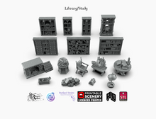 Load image into Gallery viewer, Dracul&#39;s Manor Complete Furnishing Set - Wargaming D&amp;D DnD Vampire Dracula