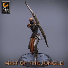 Load image into Gallery viewer, Amazon Light Soldier Archer Squadron - Mist of the Jungle - Lord of the Print - Wargaming D&amp;D DnD