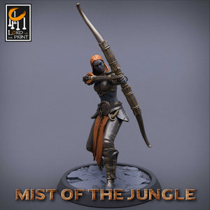 Amazon Light Soldier Archer Squadron - Mist of the Jungle - Lord of the Print - Wargaming D&D DnD