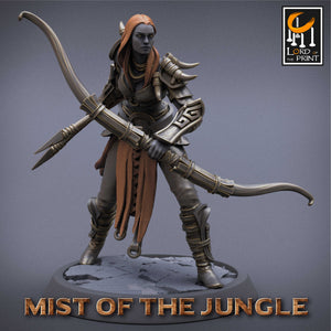 Amazon Light Soldier Archer Squadron - Mist of the Jungle - Lord of the Print - Wargaming D&D DnD