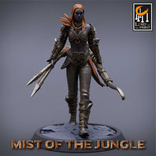 Load image into Gallery viewer, Amazon Light Soldier Archer Squadron - Mist of the Jungle - Lord of the Print - Wargaming D&amp;D DnD