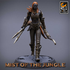 Amazon Light Soldier Archer Squadron - Mist of the Jungle - Lord of the Print - Wargaming D&D DnD