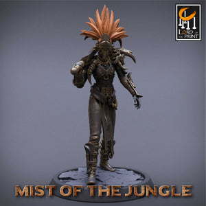 Amazon Light Soldier With Sword - Walk - Mist of the Jungle - Lord of the Print - Wargaming D&D DnD