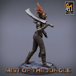 Amazon Light Soldier With Sword - Walk - Mist of the Jungle - Lord of the Print - Wargaming D&D DnD