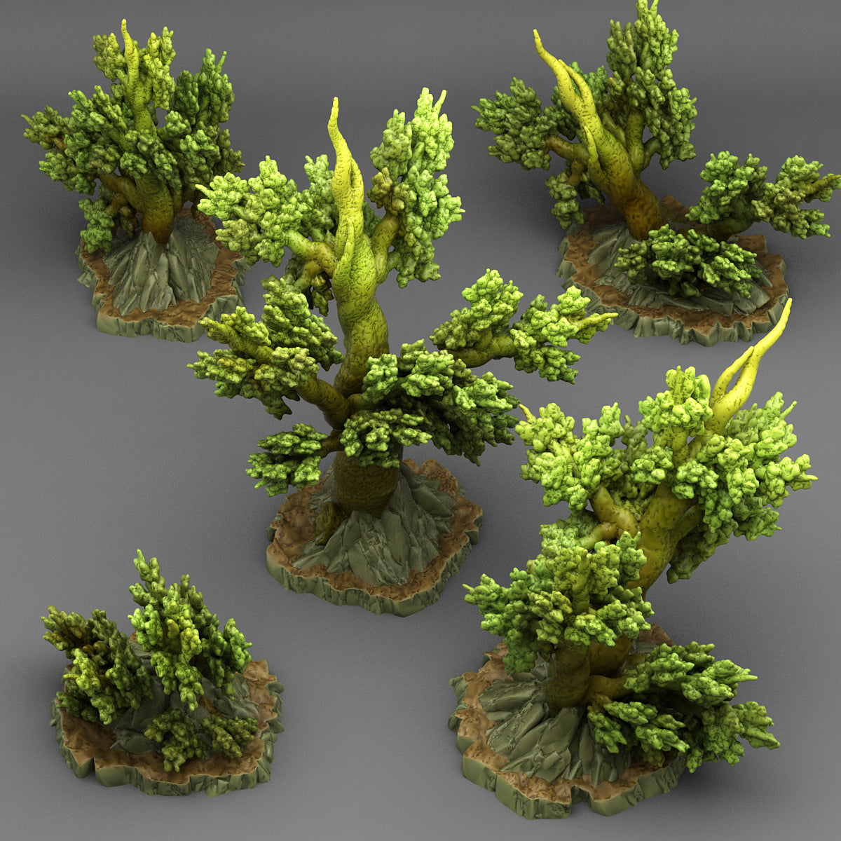 Angervine Trees - Fantastic Plants and Rocks Vol. 3 - Print Your Monsters - Wargaming D&D DnD