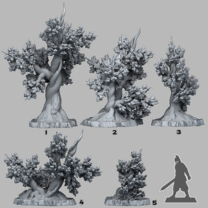Angervine Trees - Fantastic Plants and Rocks Vol. 3 - Print Your Monsters - Wargaming D&D DnD