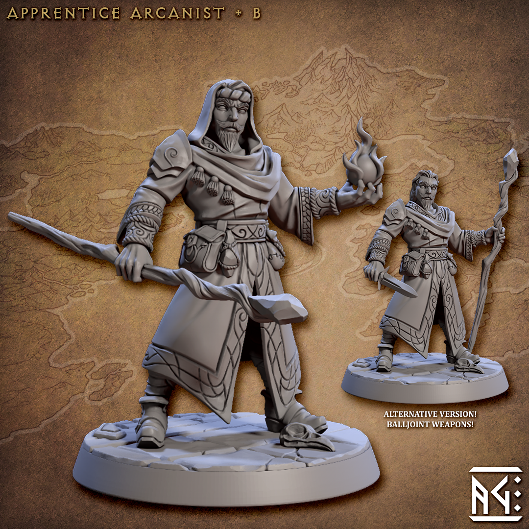 Apprentice Arcanist B - Arcanist Guild - Artisan Guild Minis Wargaming D&D DnD