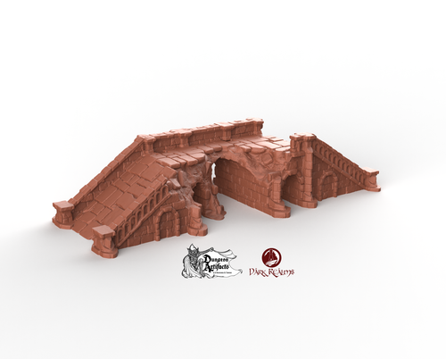 Stone City Bridge 1 Ruins - Arkenfel - Dark Realms Terrain Wargaming D&D DnD