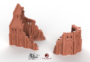 Stone City Stable Ruins - Arkenfel - Dark Realms Terrain Wargaming D&D DnD