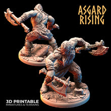 Load image into Gallery viewer, Berserker Warband Set - Asgard Rising Miniatures - Wargaming D&amp;D DnD
