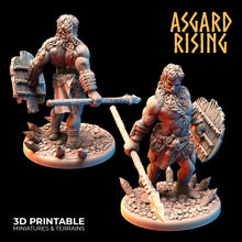 Load image into Gallery viewer, Berserker Warband Set - Asgard Rising Miniatures - Wargaming D&amp;D DnD