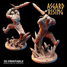 Load image into Gallery viewer, Berserker Warband Set - Asgard Rising Miniatures - Wargaming D&amp;D DnD