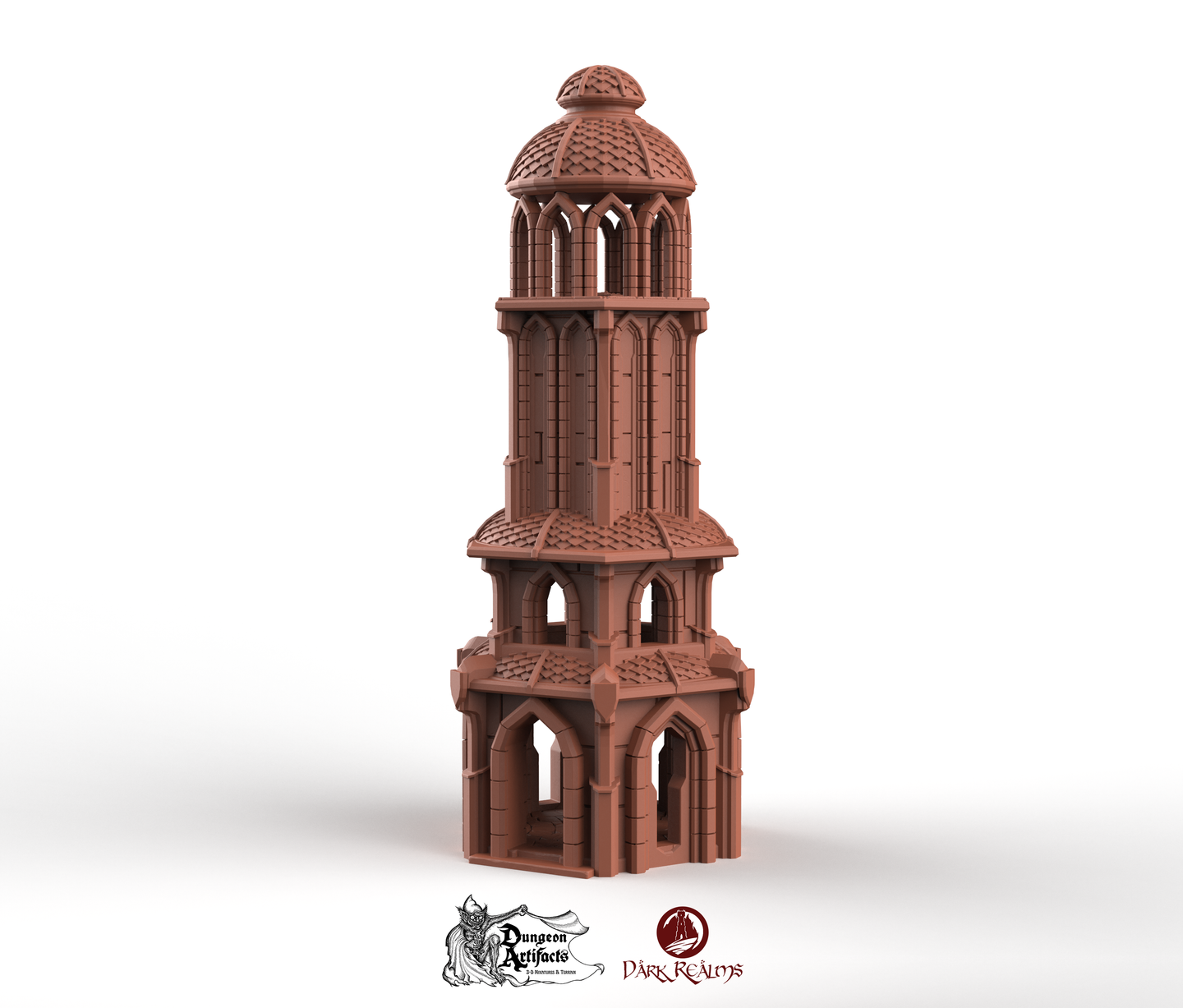 Atlantean Tower 1 - Atlantis - Dark Realms Terrain Wargaming D&D DnD