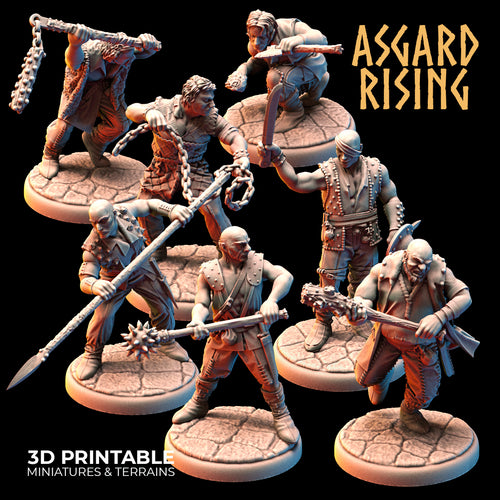 Bandit Outcast Warband Modular Set - Asgard Rising Miniatures - Wargaming D&D DnD