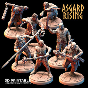 Bandit Outcast Warband Modular Set - Asgard Rising Miniatures - Wargaming D&D DnD