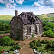 Load image into Gallery viewer, Barlyway Cottage - King and Country - Printable Scenery Terrain Wargaming D&amp;D DnD 10mm 15mm 20mm 25mm 28mm 32mm 40mm 54mm Painted options