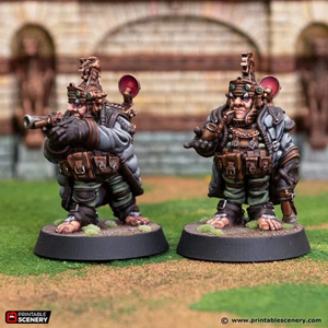 Barrel Rider Captain - Rise of the Halflings - Printable Scenery Wargaming D&D DnD 28mm 32mm 40mm 54mm