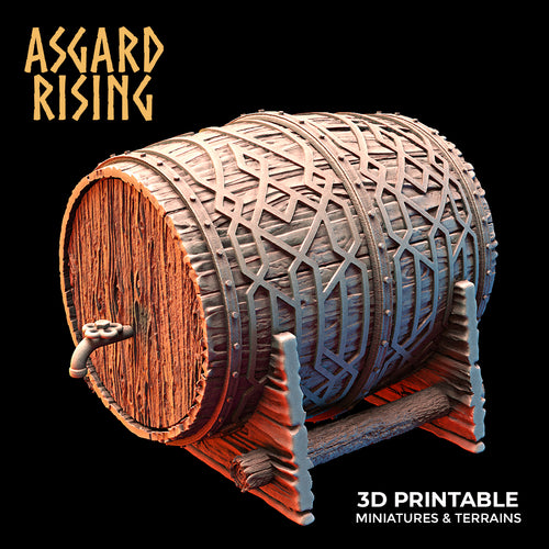 Dwarven Brewery Big Barrel Set - Asgard Rising - Wargaming D&D DnD