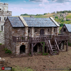Black Rock Barracks - King and Country - Printable Scenery Terrain Wargaming D&D DnD 10mm 15mm 20mm 25mm 28mm 32mm 40mm 54mm