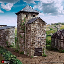 Load image into Gallery viewer, Black Rock Keep - King and Country - Printable Scenery Terrain Wargaming D&amp;D DnD 10mm 15mm 20mm 25mm 28mm 32mm 40mm 54mm