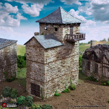 Load image into Gallery viewer, Black Rock Keep - King and Country - Printable Scenery Terrain Wargaming D&amp;D DnD 10mm 15mm 20mm 25mm 28mm 32mm 40mm 54mm