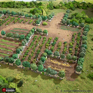 Bocage - King and Country - Printable Scenery Terrain Wargaming D&D DnD 10mm 15mm 20mm 25mm 28mm 32mm 40mm 54mm Painted options