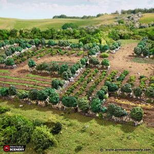 Bocage - King and Country - Printable Scenery Terrain Wargaming D&D DnD 10mm 15mm 20mm 25mm 28mm 32mm 40mm 54mm Painted options