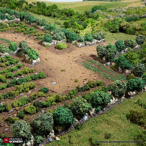 Bocage - King and Country - Printable Scenery Terrain Wargaming D&D DnD 10mm 15mm 20mm 25mm 28mm 32mm 40mm 54mm Painted options