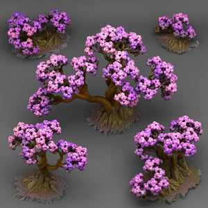 Bonsai Cherry Trees - Fantastic Plants and Rocks Vol. 3 - Print Your Monsters - Wargaming D&D DnD