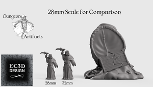 Broken Wagon - 15mm 28mm 32mm Wilds of Wintertide Wargaming Terrain D&D, DnD