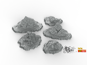Buried Ancient Temples - Fantastic Plants and Rocks Vol. 2 - Print Your Monsters - Wargaming D&D DnD
