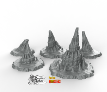 Load image into Gallery viewer, Buried Elder Things Dwellings - Fantastic Plants and Rocks Vol. 2 - Print Your Monsters - Wargaming D&amp;D DnD