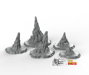 Buried Elder Things Dwellings - Fantastic Plants and Rocks Vol. 2 - Print Your Monsters - Wargaming D&D DnD