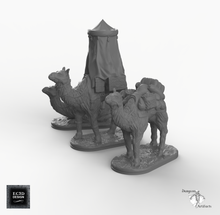 Load image into Gallery viewer, Camels - Empire of Scorching Sands Wargaming Terrain D&amp;D, DnD