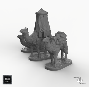 Camels - Empire of Scorching Sands Wargaming Terrain D&D, DnD