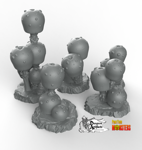 Candy Mushrooms - Fantastic Plants and Rocks Vol. 2 - Print Your Monsters - Wargaming D&D DnD