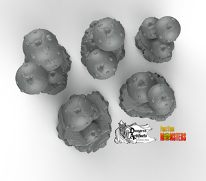 Candy Mushrooms - Fantastic Plants and Rocks Vol. 2 - Print Your Monsters - Wargaming D&D DnD