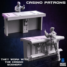 Load image into Gallery viewer, Broken Chip Casino Patrons Set - Broken Chip Casino - Print Minis - Wargaming D&amp;D DnD